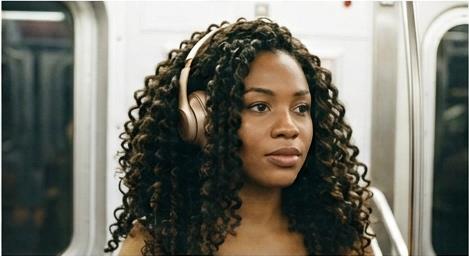 AI-style image of a Black woman with crochet braids